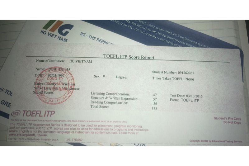 bằng toefl ibt là gì